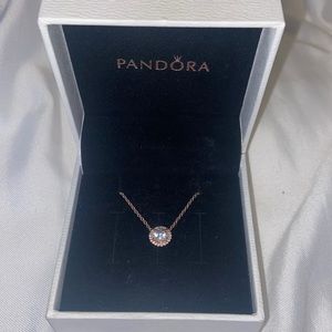 Pandora Round Halo Sparkle necklace